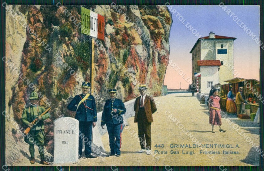 Imperia Ventimiglia Grimaldi Ponte San Luigi Frontiera cartolina KV5972 – fronte