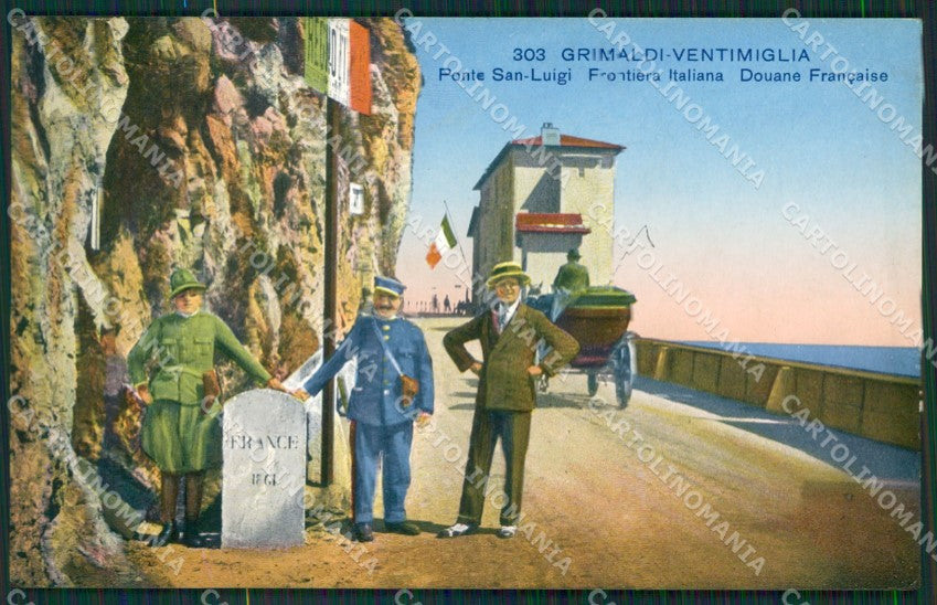Imperia Ventimiglia Grimaldi Ponte San Luigi Frontiera cartolina KV5973 – fronte