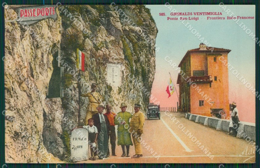 Imperia Ventimiglia Grimaldi Ponte San Luigi Frontiera cartolina KV5974 – fronte