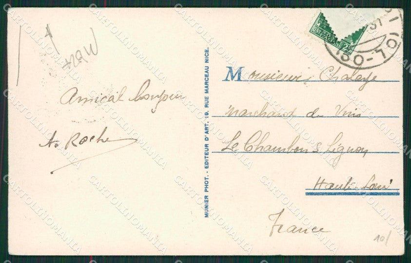 Imperia Ventimiglia Grimaldi Frontiera Treno PIEGA cartolina KV5979 – retro