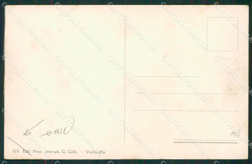Imperia Ventimiglia Grimaldi Frontiera Saluti da PIEGA cartolina KV5986 – retro