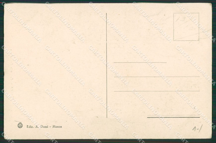 Milano Monza cartolina KV6000 – retro