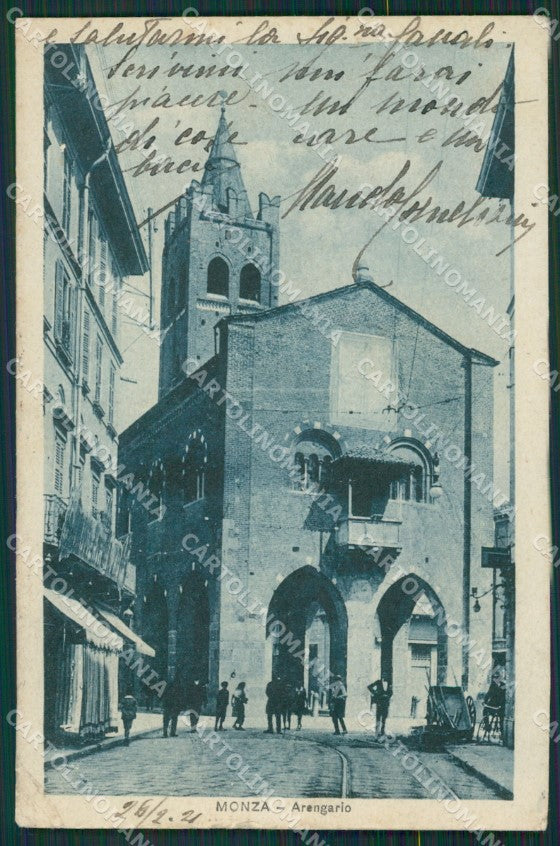 Milano Monza Arengario PIEGHE cartolina KV6006 – fronte