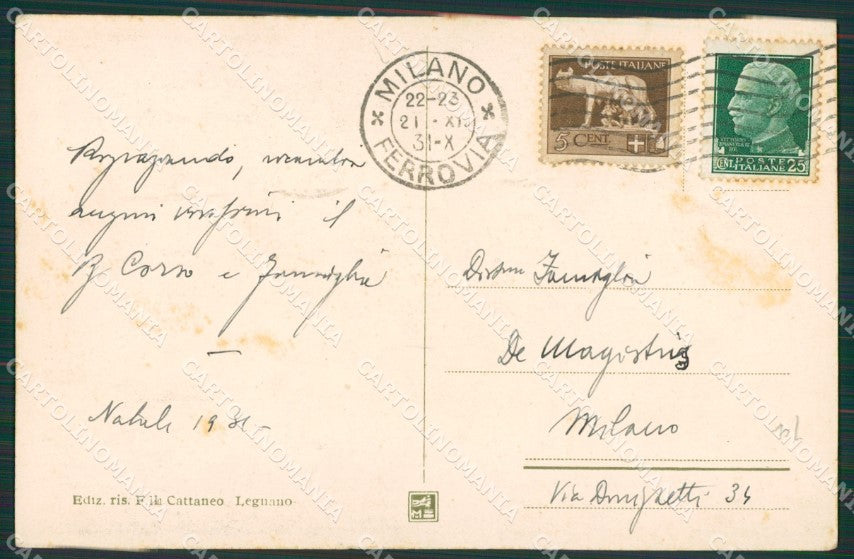 Milano Legnano cartolina KV6019 – retro