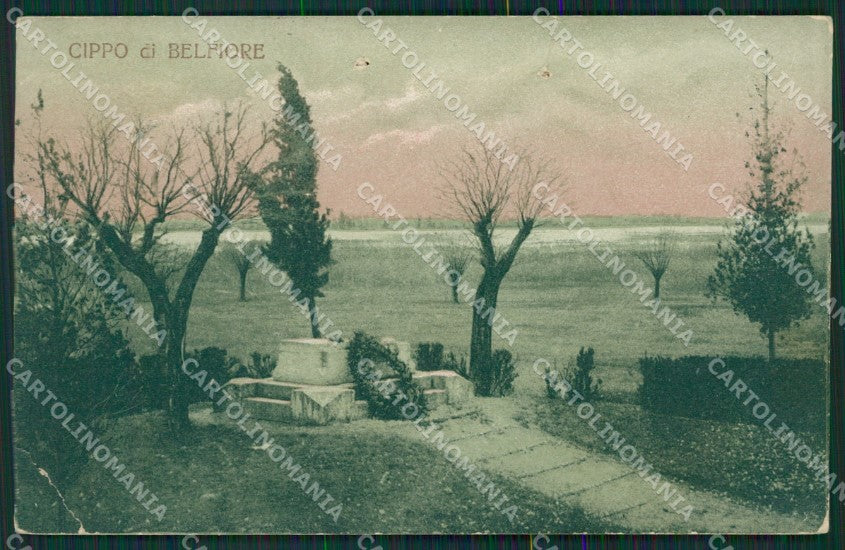 Mantova Belfiore PIEGHE FORI cartolina KV6036 – fronte