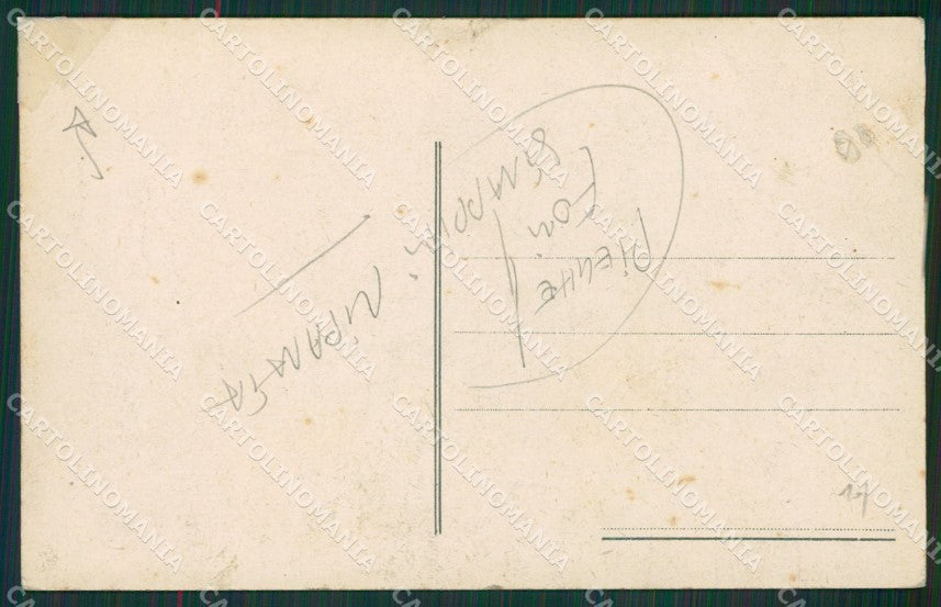 Mantova Belfiore PIEGHE FORI STRAPPINI RIPARATA cartolina KV6037 – retro