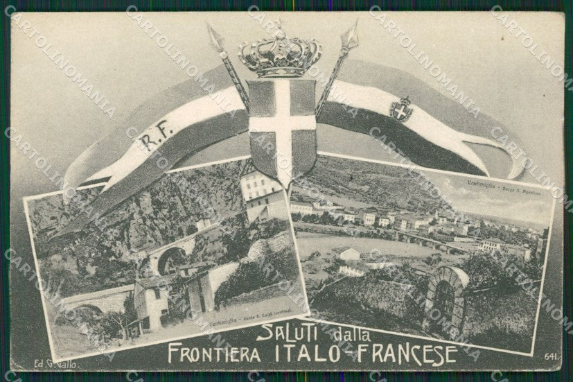 Imperia Ventimiglia Grimaldi Frontiera Saluti da cartolina KV6049 – fronte