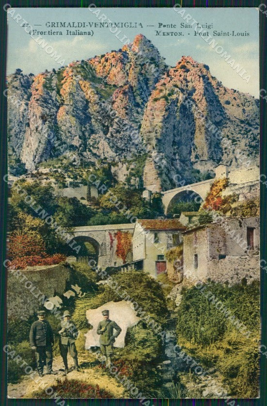 Imperia Ventimiglia Grimaldi Ponte San Luigi Frontiera cartolina KV6050 – fronte