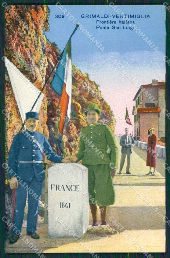 Imperia Ventimiglia Grimaldi Ponte San Luigi Frontiera cartolina KV6053 – fronte
