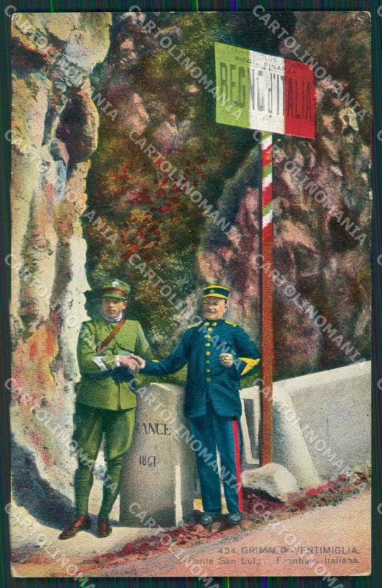 Imperia Ventimiglia Grimaldi Ponte San Luigi Frontiera cartolina KV6056 – fronte