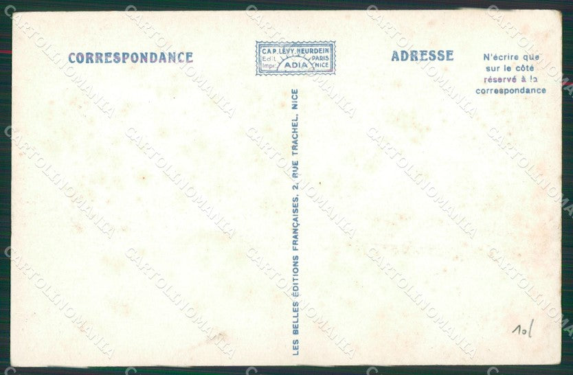 Francia Menton Mentone Frontiera cartolina KV6057 – retro