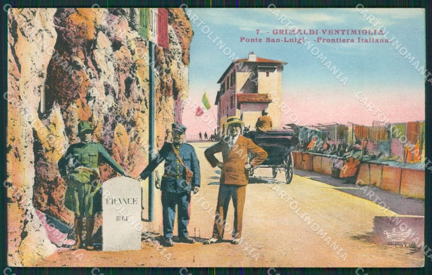 Imperia Ventimiglia Grimaldi Ponte San Luigi Frontiera cartolina KV6064 – fronte