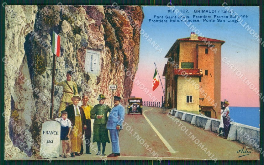 Imperia Ventimiglia Grimaldi Ponte San Luigi Frontiera cartolina KV6069 – fronte