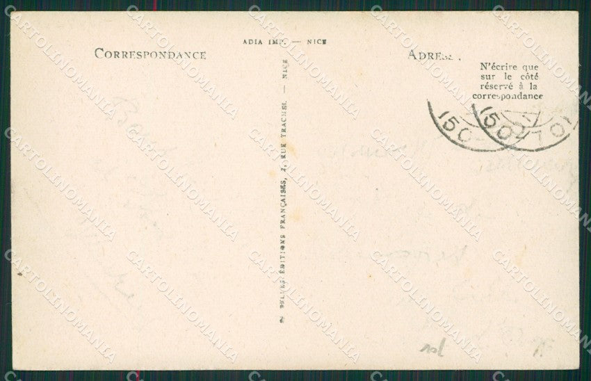 Imperia Ventimiglia Grimaldi Ponte San Luigi Frontiera ABRASA cartolina KV6070 – retro