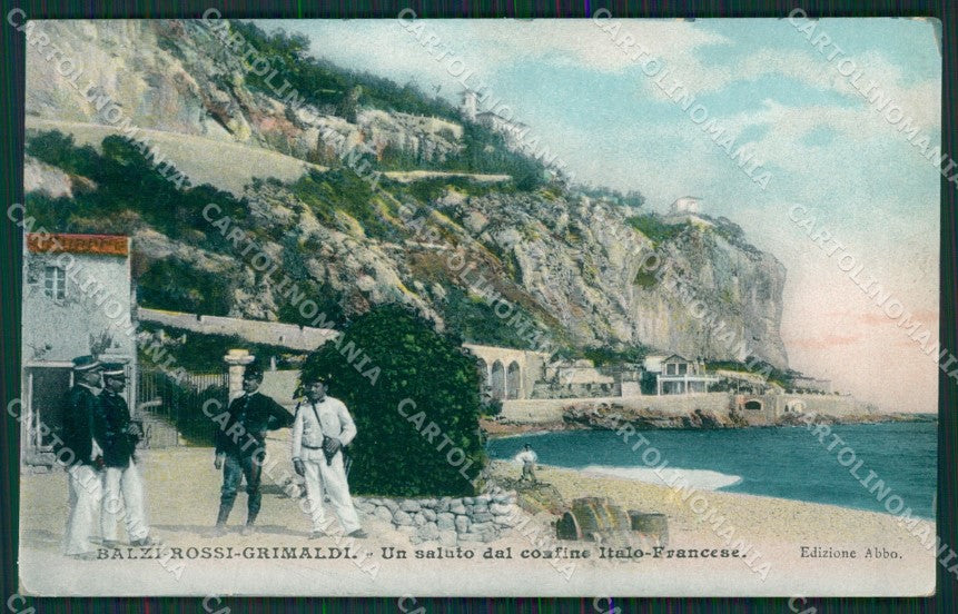 Imperia Ventimiglia Grimaldi Balzi Rossi Frontiera cartolina KV6071 – fronte