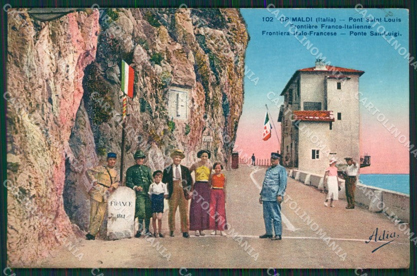 Imperia Ventimiglia Grimaldi Ponte San Luigi Frontiera cartolina KV6072 – fronte