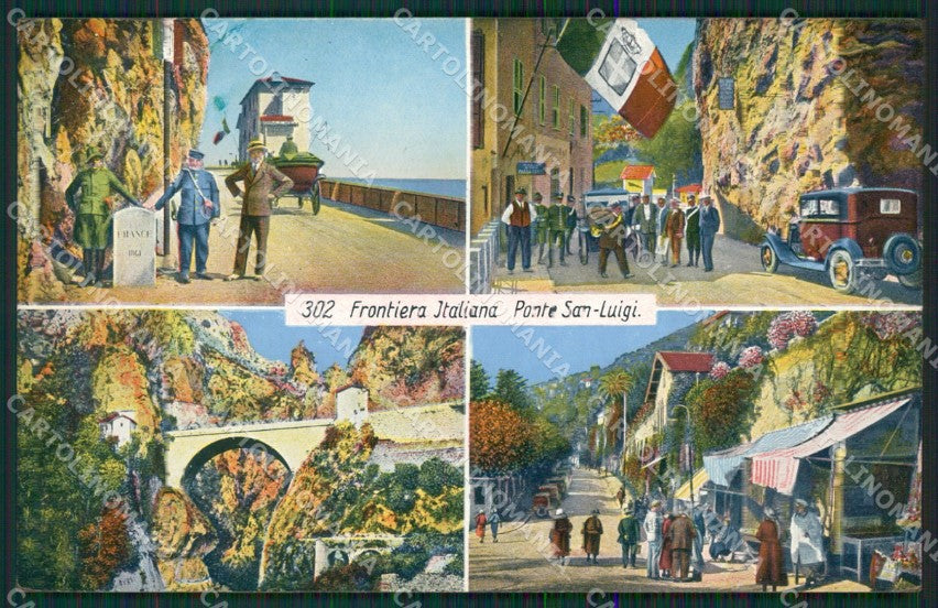 Imperia Ventimiglia Grimaldi Ponte San Luigi Frontiera cartolina KV6079 – fronte