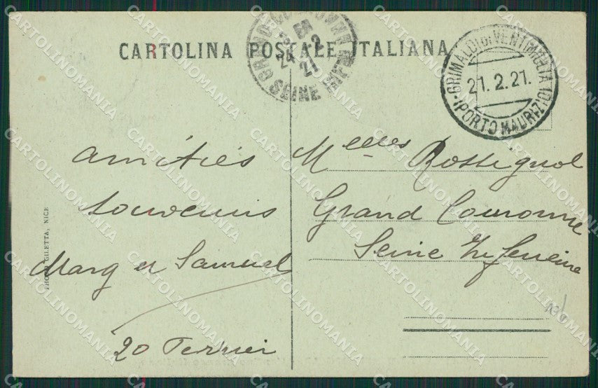 Imperia Ventimiglia Grimaldi Frontiera cartolina KV6080 – retro