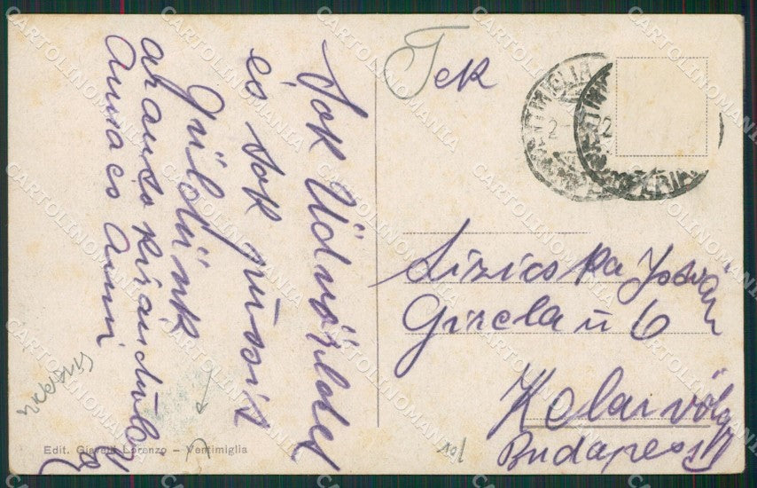 Imperia Ventimiglia Grimaldi Frontiera STRAPPINO cartolina KV6083 – retro