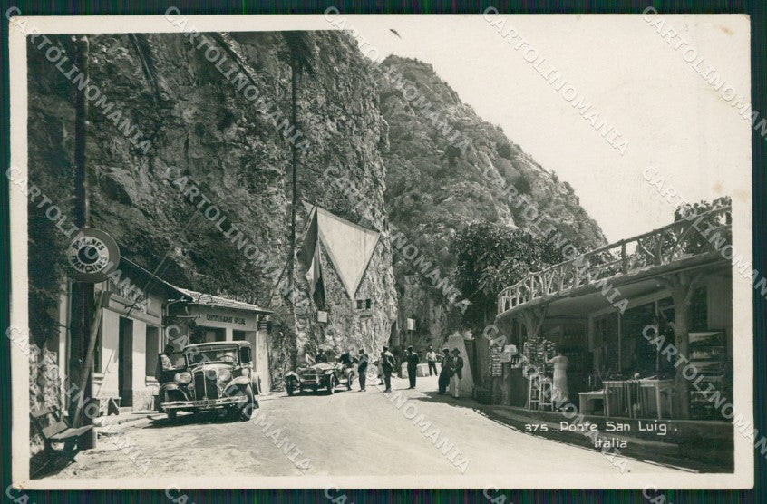 Imperia Ventimiglia Grimaldi Ponte San Luigi Auto COLLA Foto cartolina KV6099 – fronte