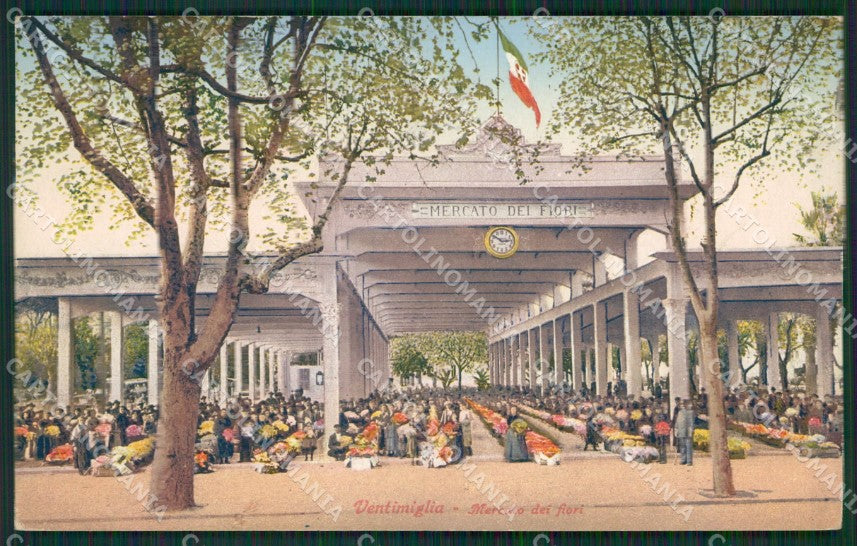 Imperia Ventimiglia Mercato dei Fiori cartolina KV6105 – fronte