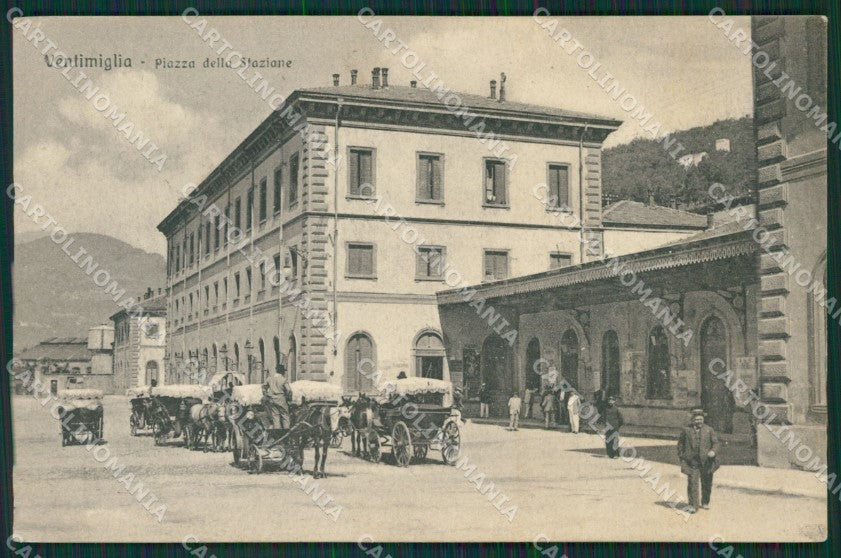 Imperia Ventimiglia Stazione Carrozze cartolina KV6106 – fronte