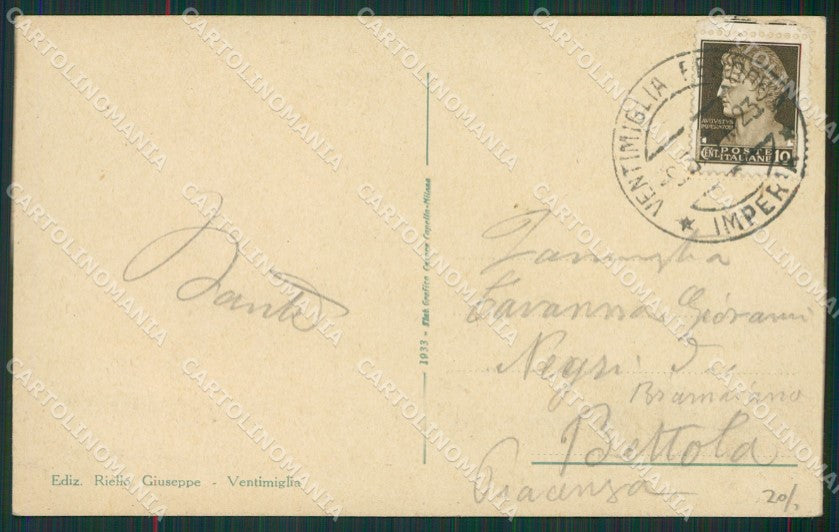 Imperia Ventimiglia cartolina KV6110 – retro