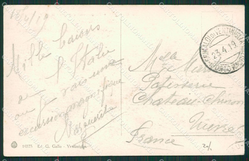 Imperia Ventimiglia Treno cartolina KV6114 – retro