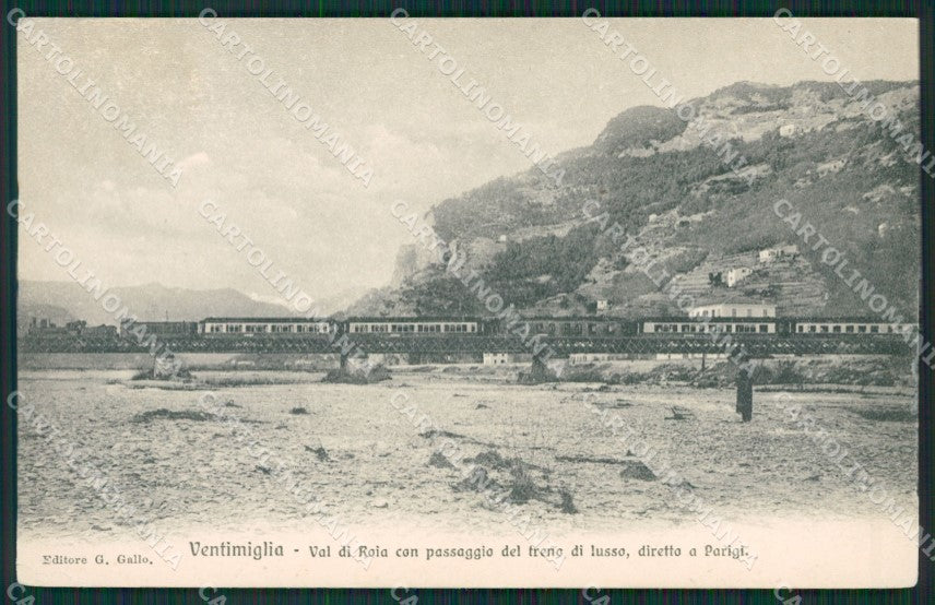 Imperia Ventimiglia Treno cartolina KV6115 – fronte