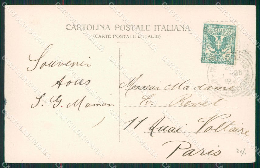 Imperia Ventimiglia Treno cartolina KV6115 – retro