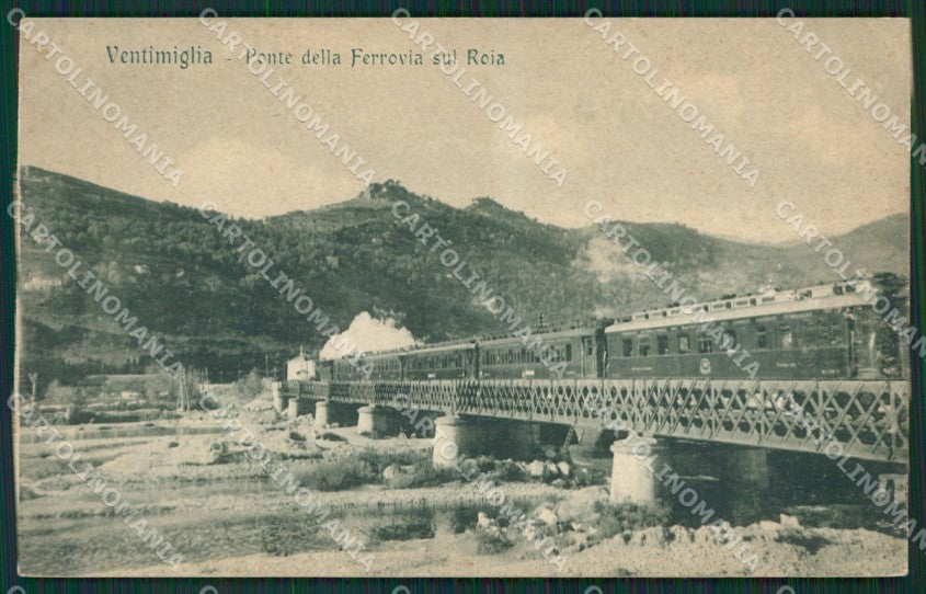 Imperia Ventimiglia Treno cartolina KV6117 – fronte