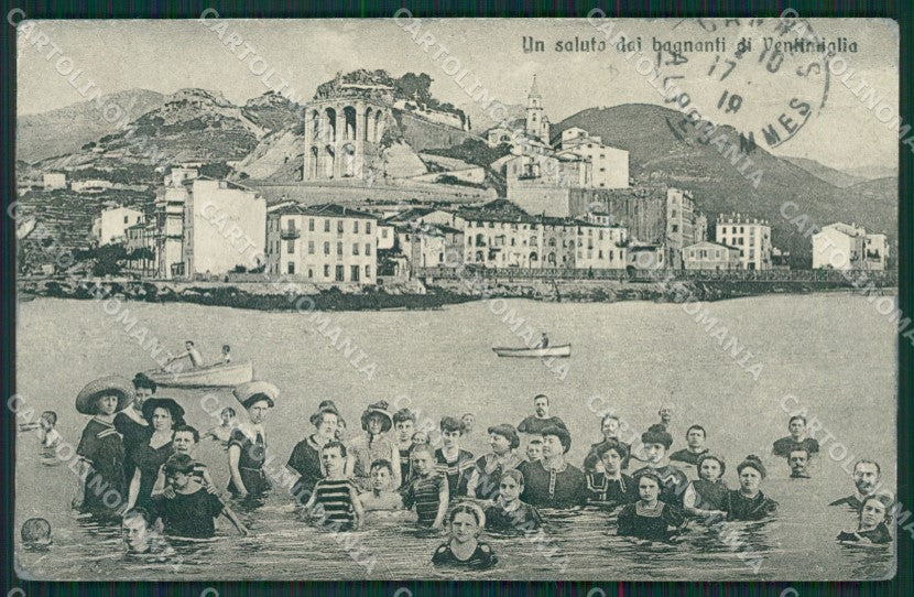 Imperia Ventimiglia Borgo Marina cartolina KV6120 – fronte