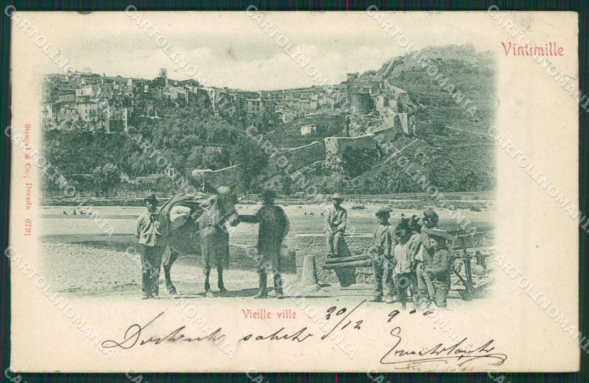 Imperia Ventimille Ventimiglia PIEGA cartolina KV6124 – fronte