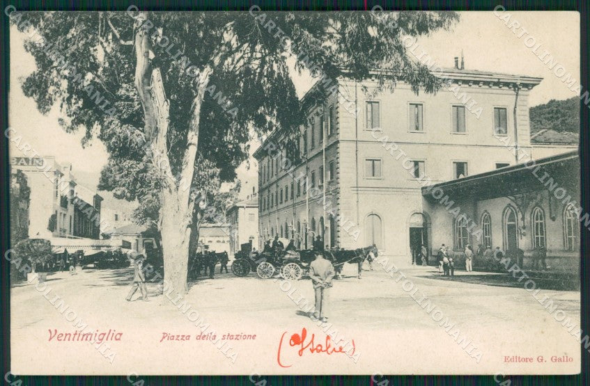 Imperia Ventimiglia Stazione Carrozze cartolina KV6129 – fronte