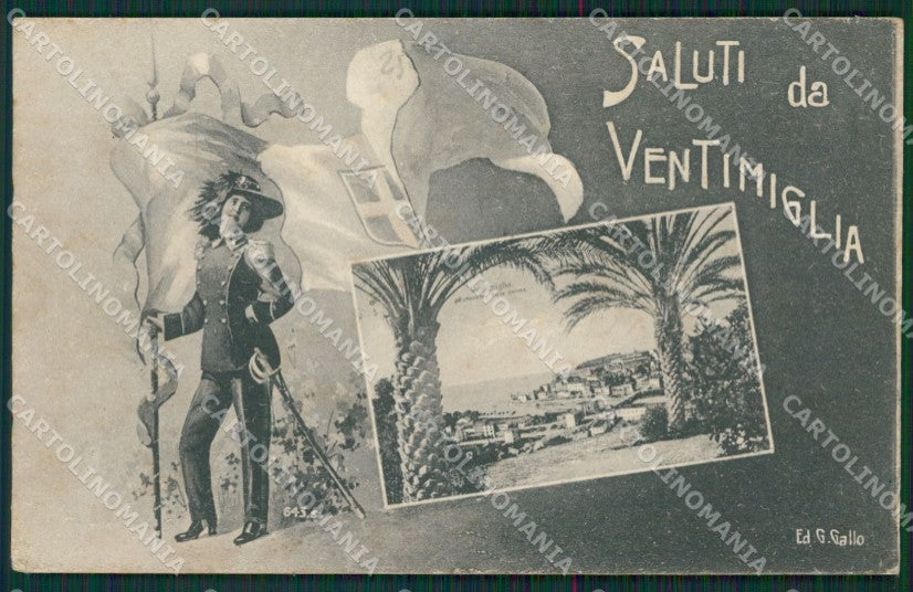 Imperia Ventimiglia Saluti da cartolina KV6134 – fronte