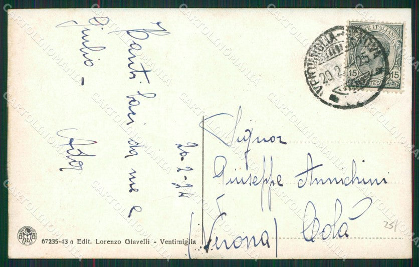 Imperia Ventimiglia Stazione cartolina KV6137 – retro