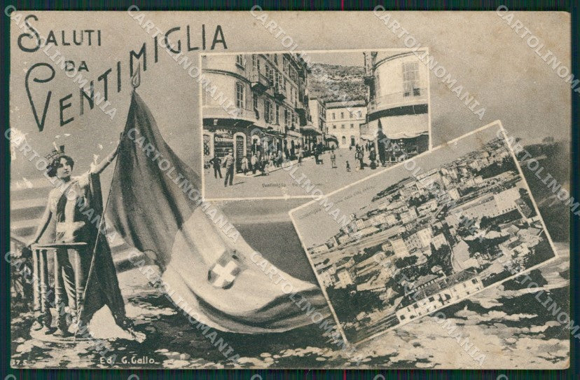 Imperia Ventimiglia Saluti da ABRASA cartolina KV6141 – fronte