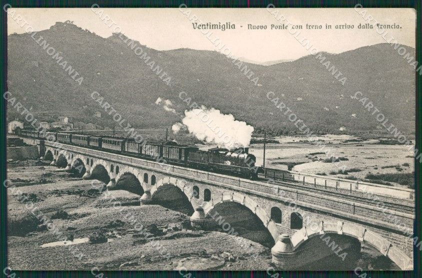 Imperia Ventimiglia Treno PIEGATA cartolina KV6144 – fronte