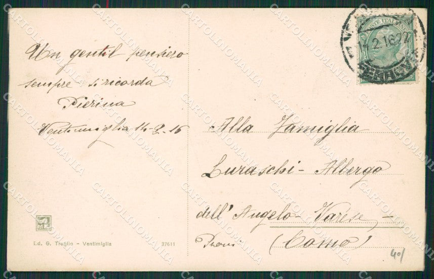 Imperia Ventimiglia Cavo Marina cartolina KV6146 – retro