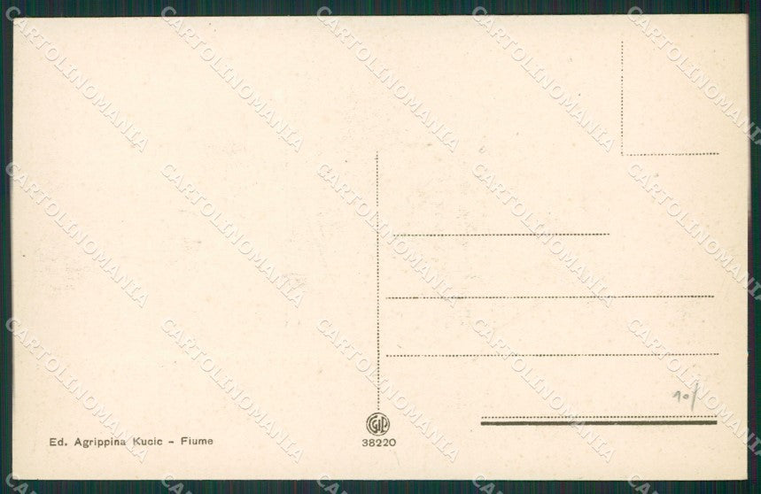 Croazia Fiume Teatro cartolina KV6147 – retro