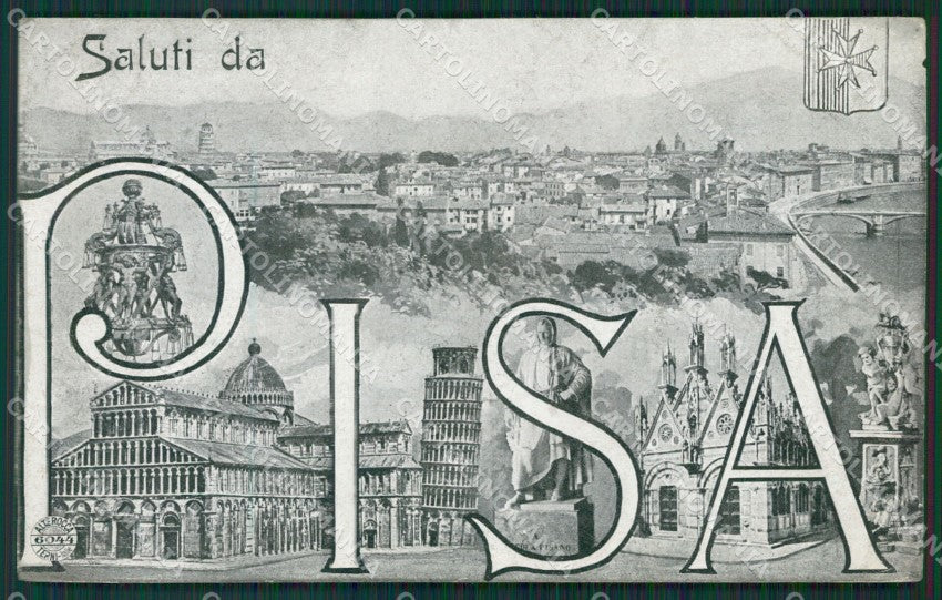 Pisa Città Saluti da Alterocca 6044 PIEGHE cartolina KV6150 – fronte
