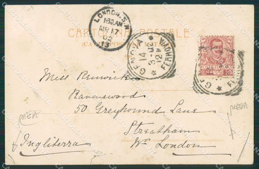 Genova Città Truogoli Santa Brigida PIEGHE cartolina KV6155 – retro