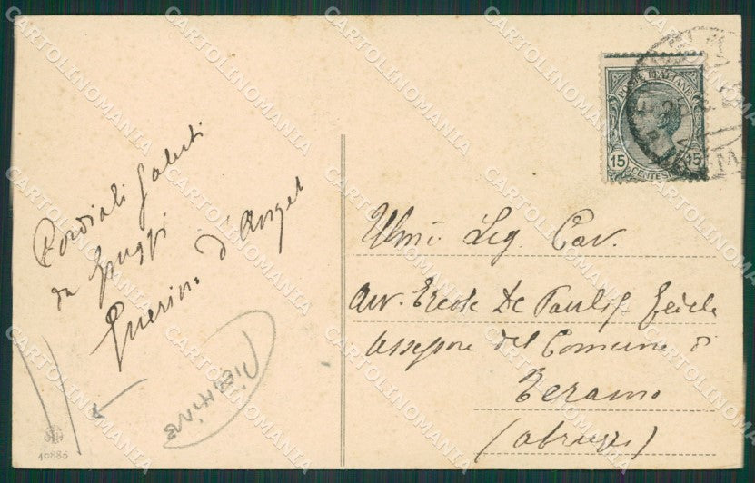 Frosinone Fiuggi PIEGHINE cartolina KV6162 – retro