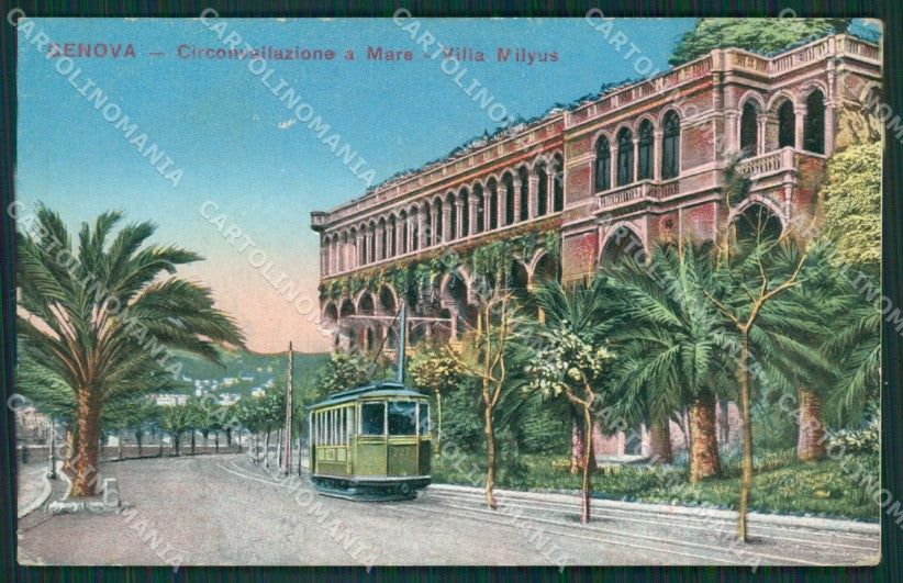 Genova Città Tram cartolina KV6166 – fronte