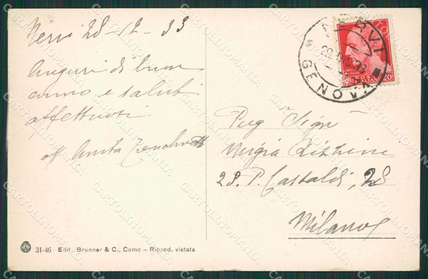Genova Nervi cartolina KV6182 – retro