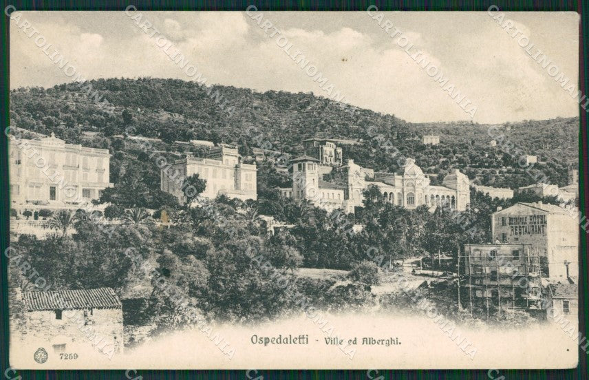 Imperia Ospedaletti PIEGA cartolina KV6183 – fronte