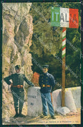 Francia Menton Mentone Frontiera cartolina KV6186 – fronte