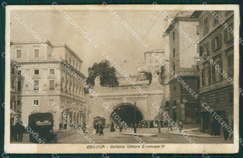 Genova Città Auto Tram cartolina KV6197 – fronte