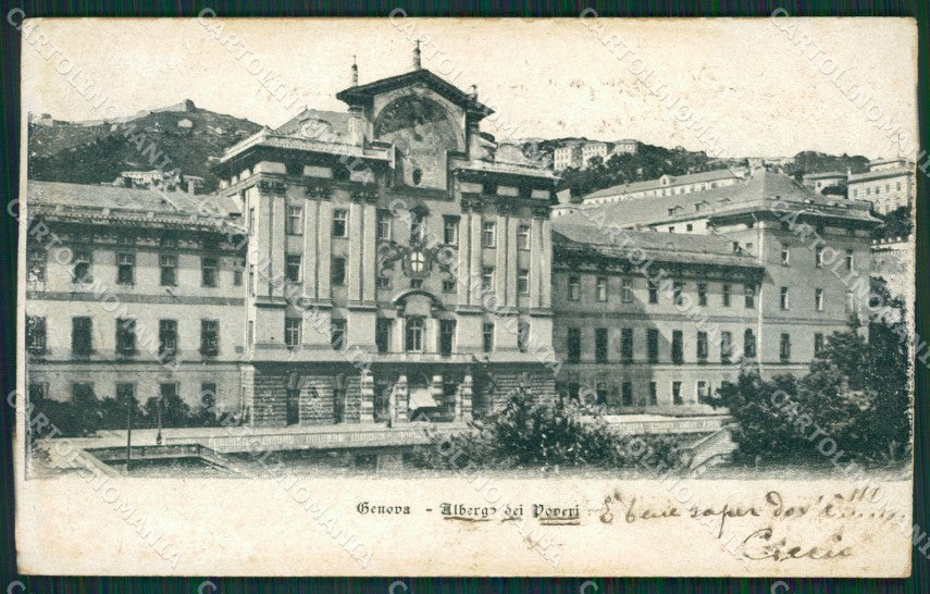 Genova Città Albergo dei Poveri cartolina KV6198 – fronte