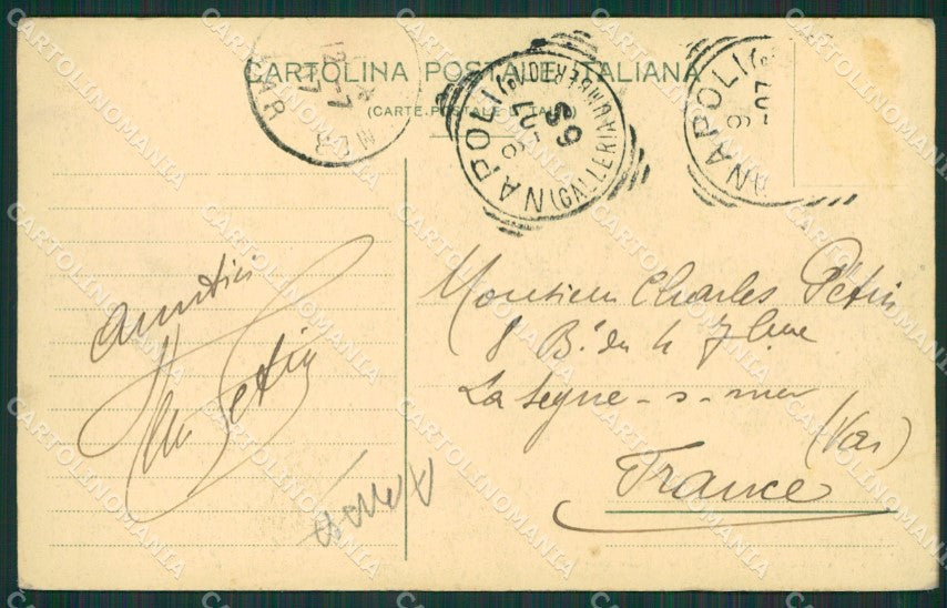 Napoli Città Nave ABRASA cartolina KV6209 – retro